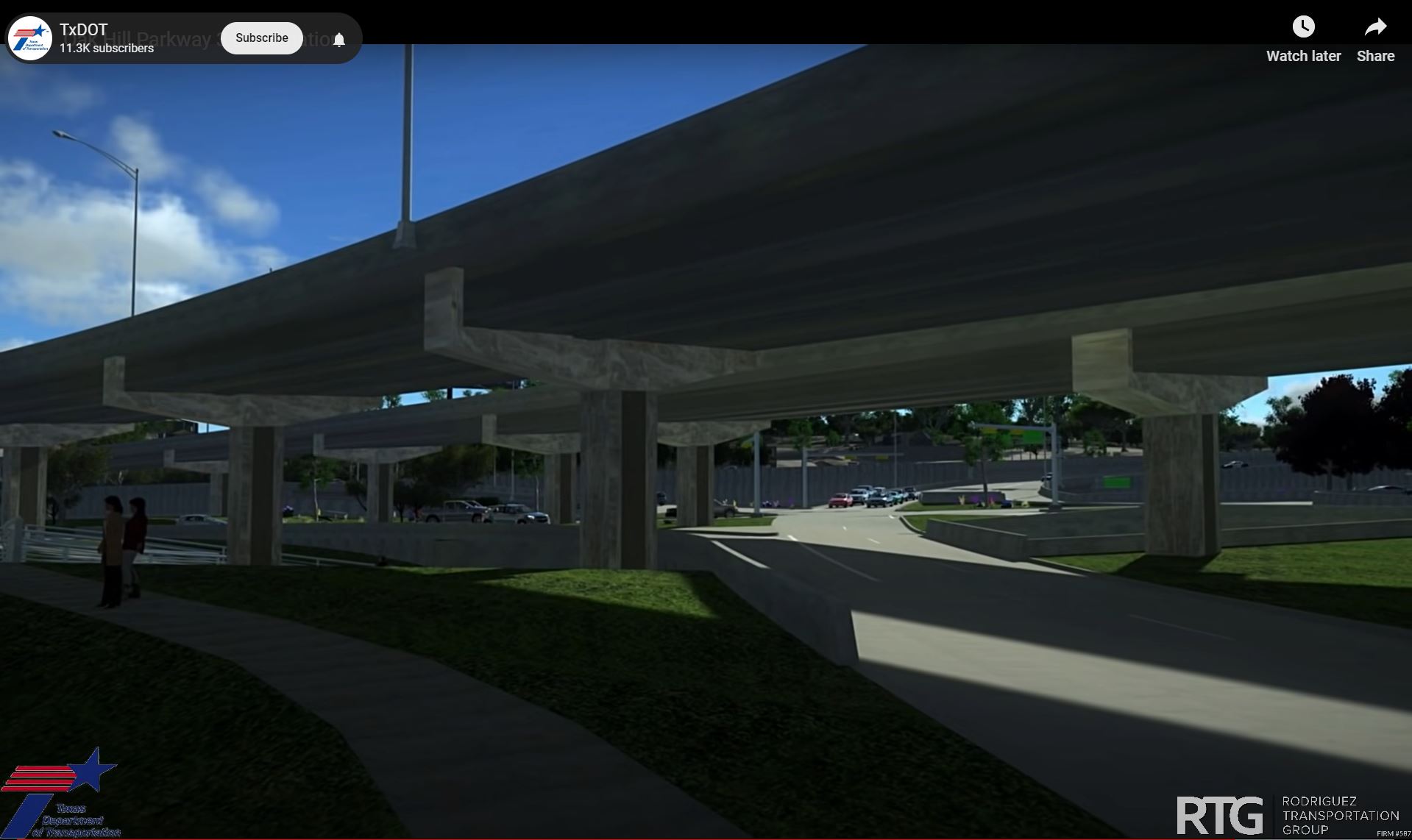 'Y' Interchange at Ground Level, Looking South